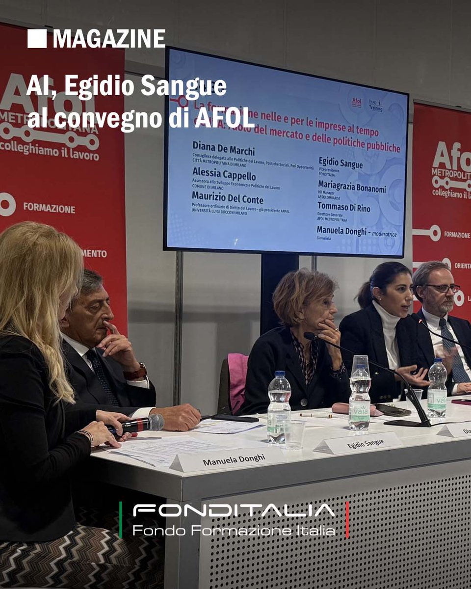 «La formazione deve preparare le persone a usare l’intelligenza artificiale in modo consapevole». Il Direttore di FondItalia Egidio Sangue parla della necessità di una nuova offerta formativa sull’AI: shorturl.at/djlZv