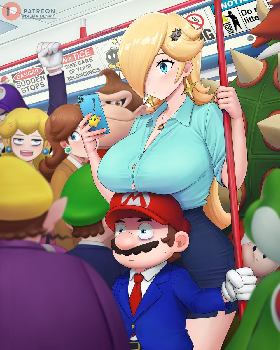 The train gets a bit crowded after work~

I like to remind people whenever I can that Rosalina is over 7 ft tall. 🫣