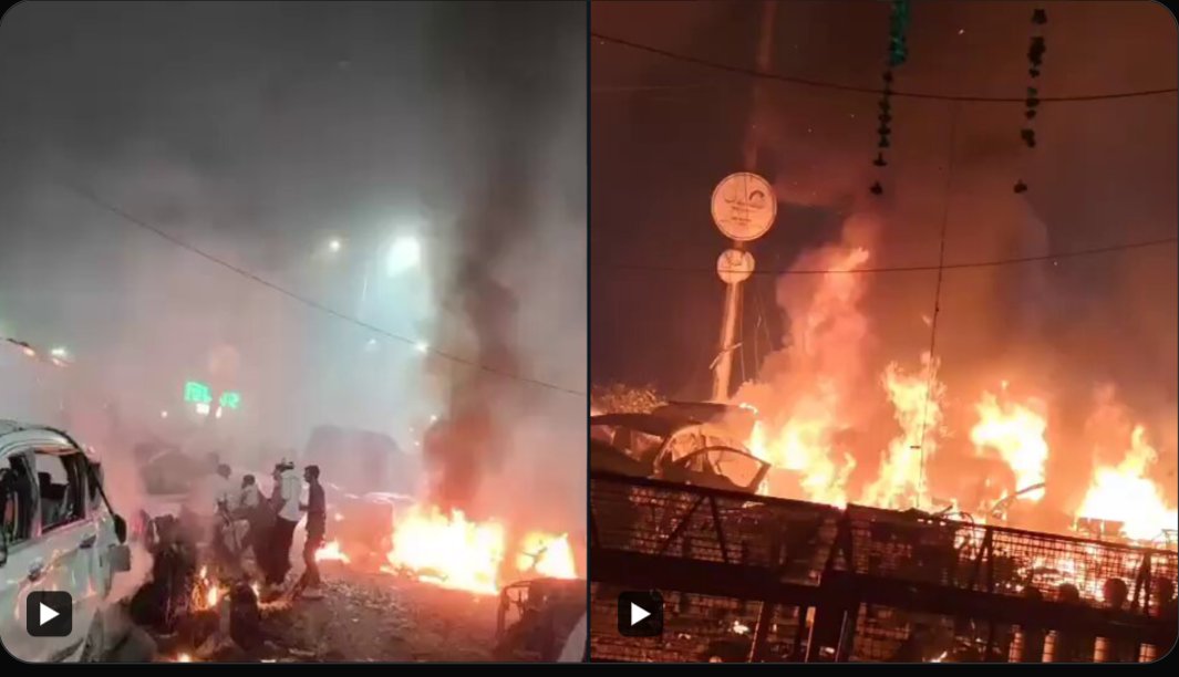 WTF is happening?
Blast in Delhi near #Redfort

In mrng, it was terrorists with explosives. Now #Blast. 

The game is now playing at a big level to dismantle India by anti-Indian forces. 

Everyone, be safe 🙏🏻 

#Delhiblast