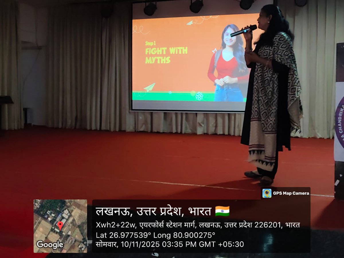 MaaDevi83419's tweet photo. On 10th November 2025, Maa Chandrika Devi Institute of Paramedical Sciences, Lucknow organized a special awareness program on “Menstrual Hygiene and Health” at the Auditorium.

#MenstrualHealthMatters #AwarenessWithEmpathy #StudentWellbeing #BestParamedicalInstitute #BKT #Lucknow https://t.co/QUaJOz4FTs