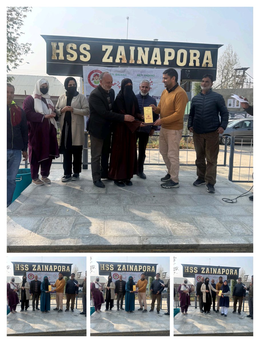SZainapora's tweet photo. Celebrating Girl power at Zainapora! Girl Students showcased their talent through painting/debate. Honouring meritorious girls &amp; promoting #BetiBachaoBetiPadhao. Kudos to @Shewspn &amp; @ceoshopian for collaborating on this inspiring event!  #VANDEMATARAM,@shishrgupta,@Informationspn https://t.co/Wk6XIjDNur