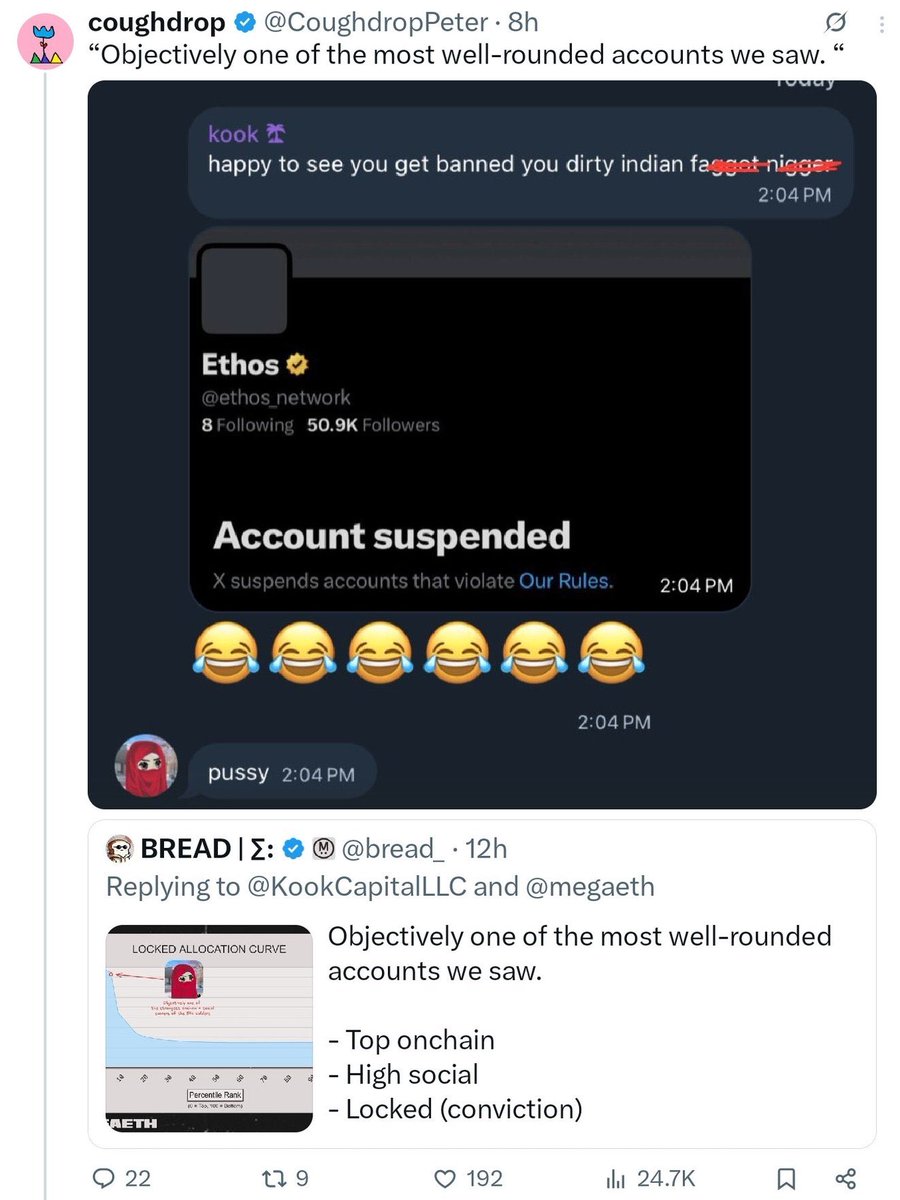 <a href="/hotpot_dao/">brother bing / 饼兄 Σ:</a> >curate an investor base that’s in it for the long term 
>give known grifter like Kook max allo who regularly scams his followers for $5K-10K bc he’s friends with bread