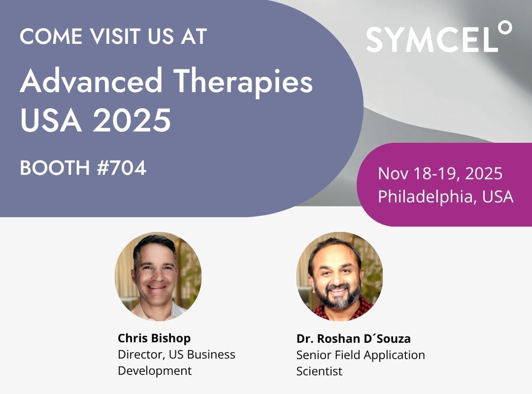 symcel's tweet image. We’re heading to Advanced Therapies USA 2025!
Meet us at booth #704 to learn about  accelerated sterility testing for advanced therapies.
🔗 Read more: eu1.hubs.ly/H0pvgvm0

#AdvancedTherapies #CellAndGeneTherapy #PharmaQualityControl #RapidSterilityTesting