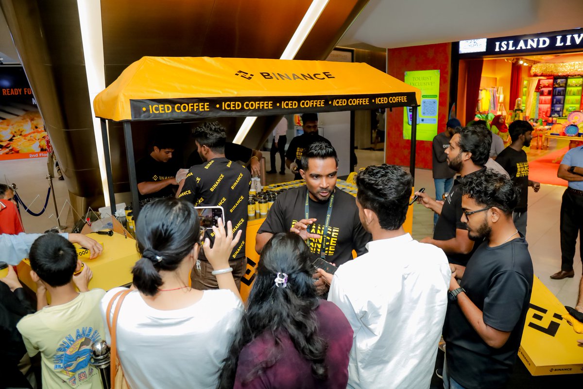 Incredible Experience! ☕

Thrilled to have partnered with the Binance Iced Coffee Bar at Colombo City Centre (CCC) Mall a day filled with excitement, and refreshing vibes all around! 💛

Grateful to Ishara Abeysinghe  and the Binance team for making it a memorable one. 🙌