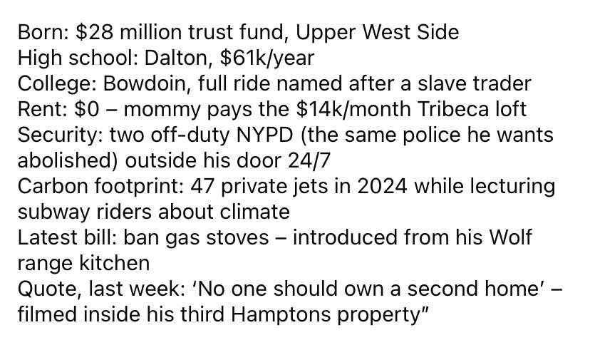 Straight from Zohran Kwame Mamdani’s Trust-Fund Manifesto as read by Senator Kennedy. 
NYC played themselves.