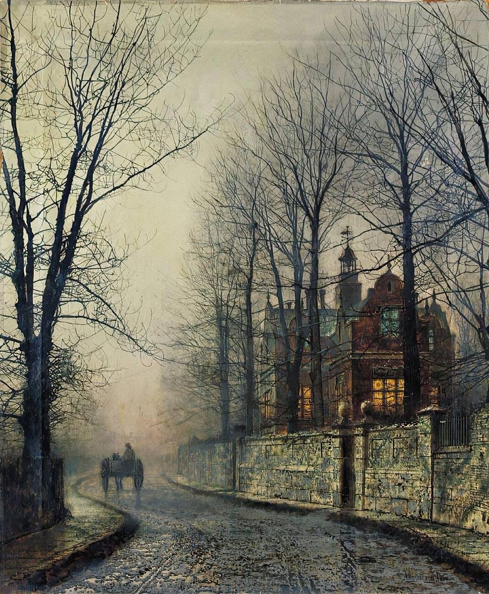 fraveris's tweet image. John Atkinson Grimshaw (1836 – 1893)

November Moonlight