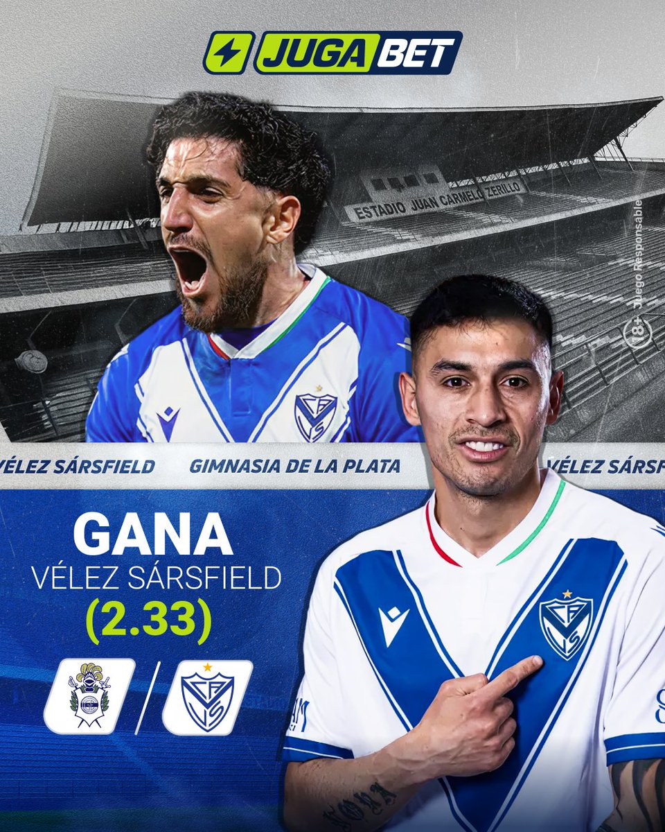 🔥 ¡Hoy se vive fútbol en Argentina! 🇦🇷⚽

⚡ El Vélez Sarsfield de los chilenos Valdés y Baeza 🇨🇱 quiere sumar de a tres💥

🏟️ Recomendación #JugaBet: ¡Gana Vélez! 💪💙

Y tú… 👀 ¿quién se lleva los 3 puntos? ⚽🔥