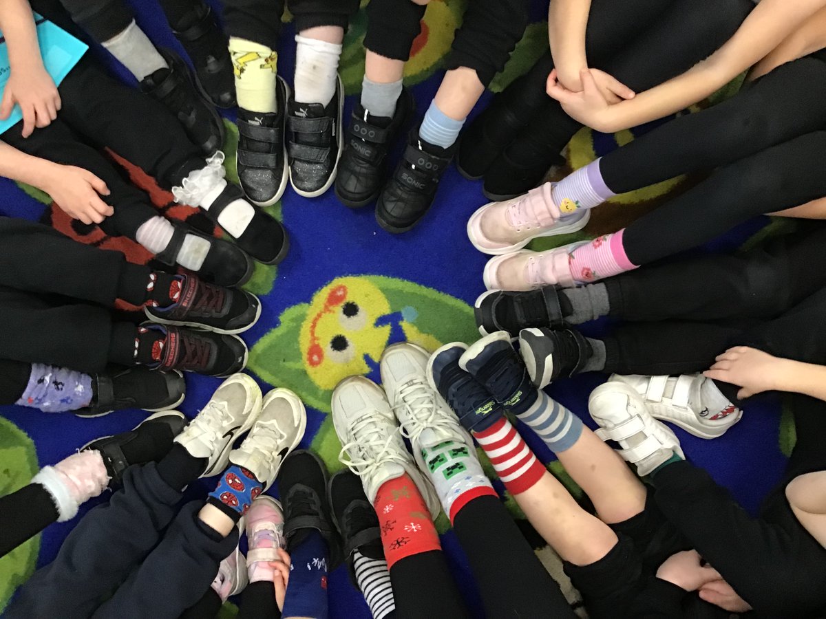 SHeartmoreton's tweet image. Odd Socks Day in 1ES for Anti-Bullying Week. #powerofgood