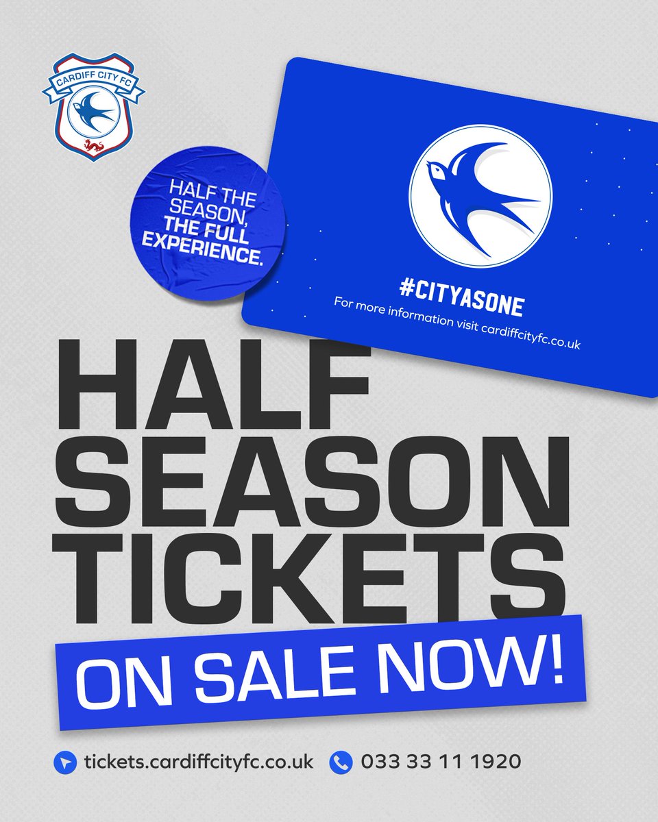 Unlock access to sale stage 1 for our <a href="/Carabao_Cup/">Carabao Cup</a> Quarter Final by purchasing a Half Season Ticket today! 🔓

Half Season Ticket holders can purchase 1 Cup ticket from 10am tomorrow, and enjoy the final 13 home fixtures of the campaign! 🎟️

👉bit.ly/3dv4VoJ

#CityAsOne