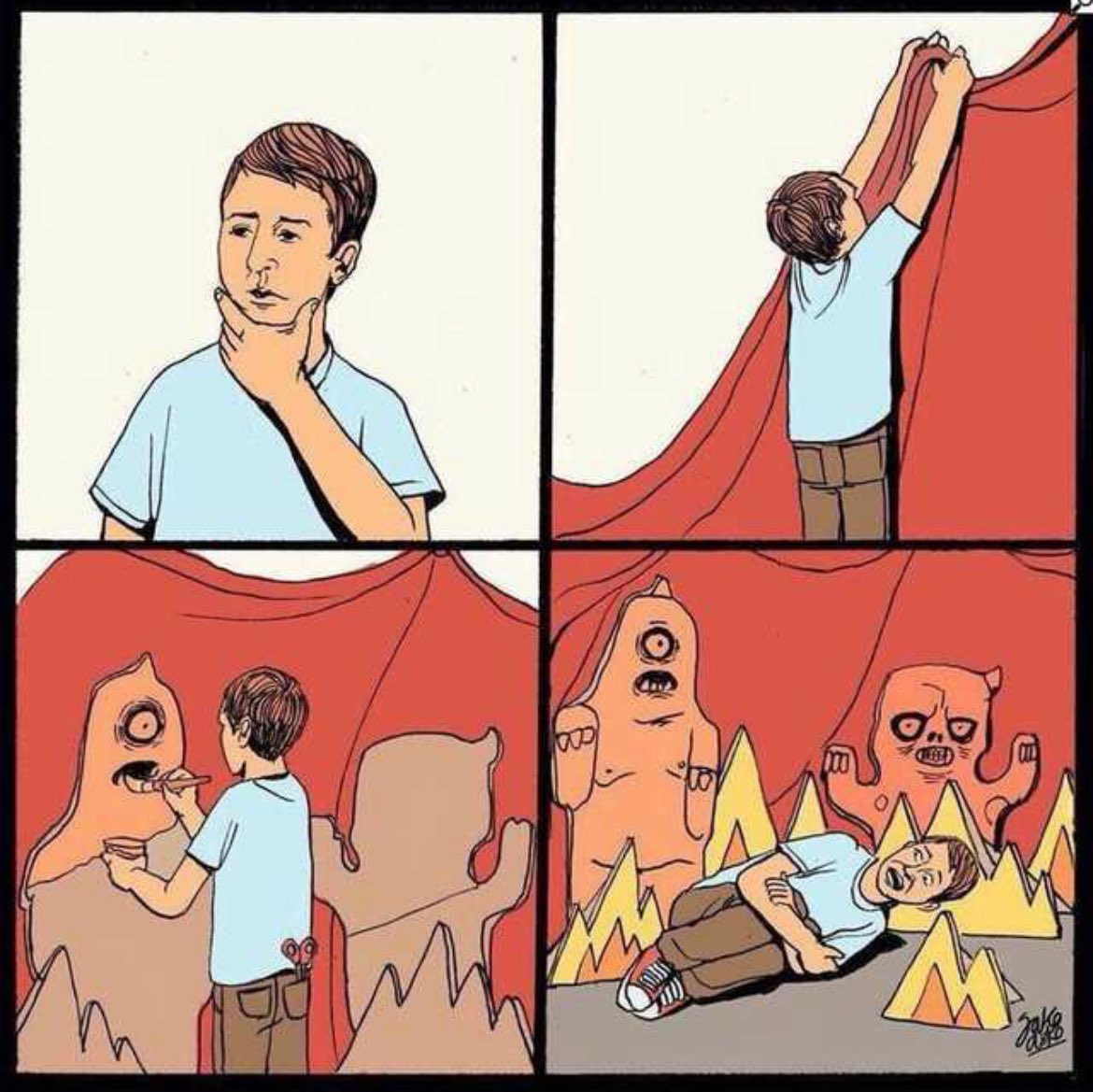 Loving this new meme format. Speaks to DEEP inner truth. 

At Commit Action we see this every day with entrepreneurs creating enormous to-do lists of low leverage busy work. 

"ARGH I'm so overwhelmed!"