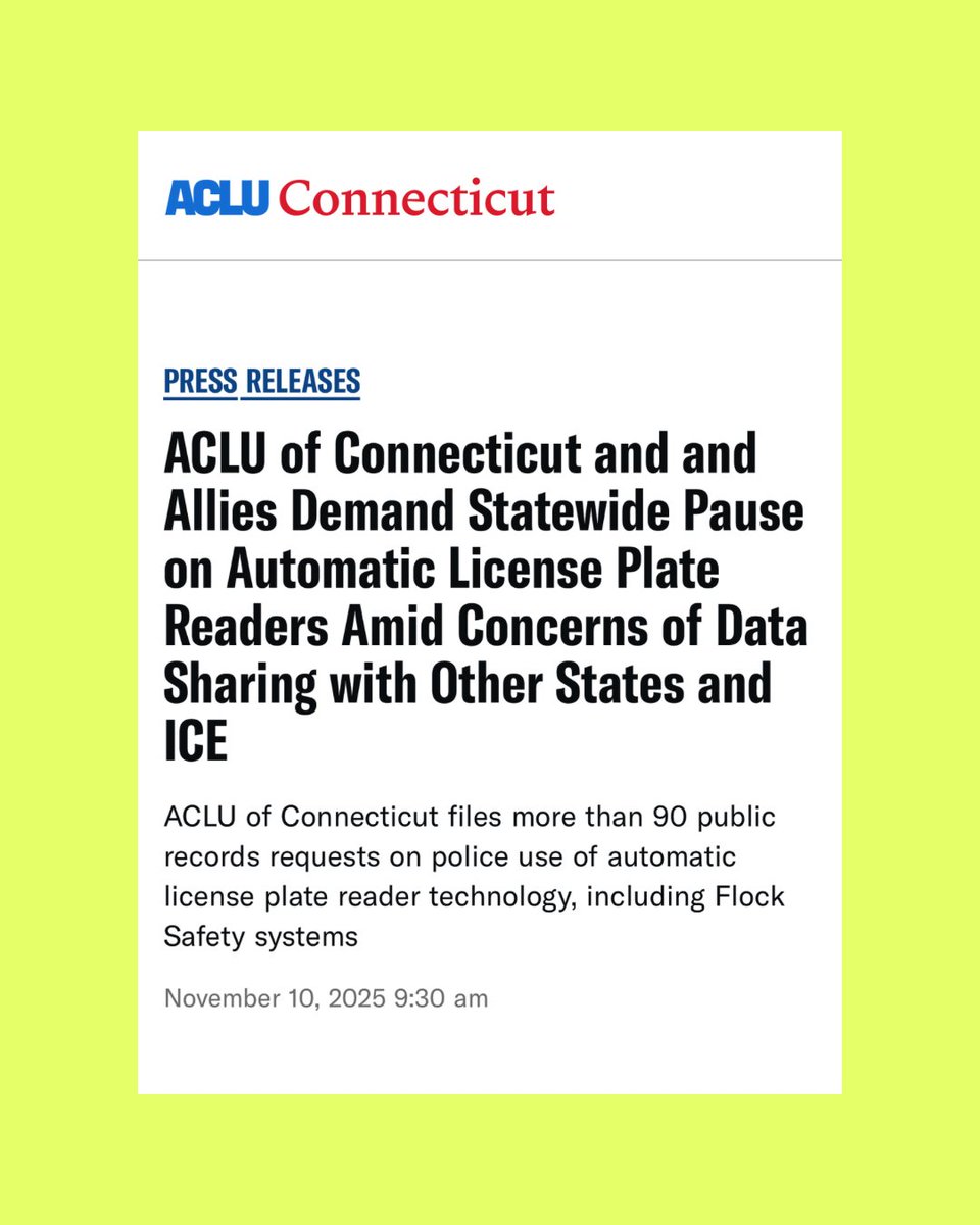 ACLU of Connecticut tweet media