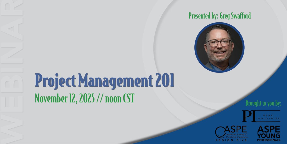 You still have time to sign up for our next webinar—free for ASPE members! Learn how to respond to RFPs, develop competitive fees, budget project hours, and manage scope and services through construction administration, and earn 0.1 CEU.

Register now ➡️ education.aspe.org/products/ayp-r…