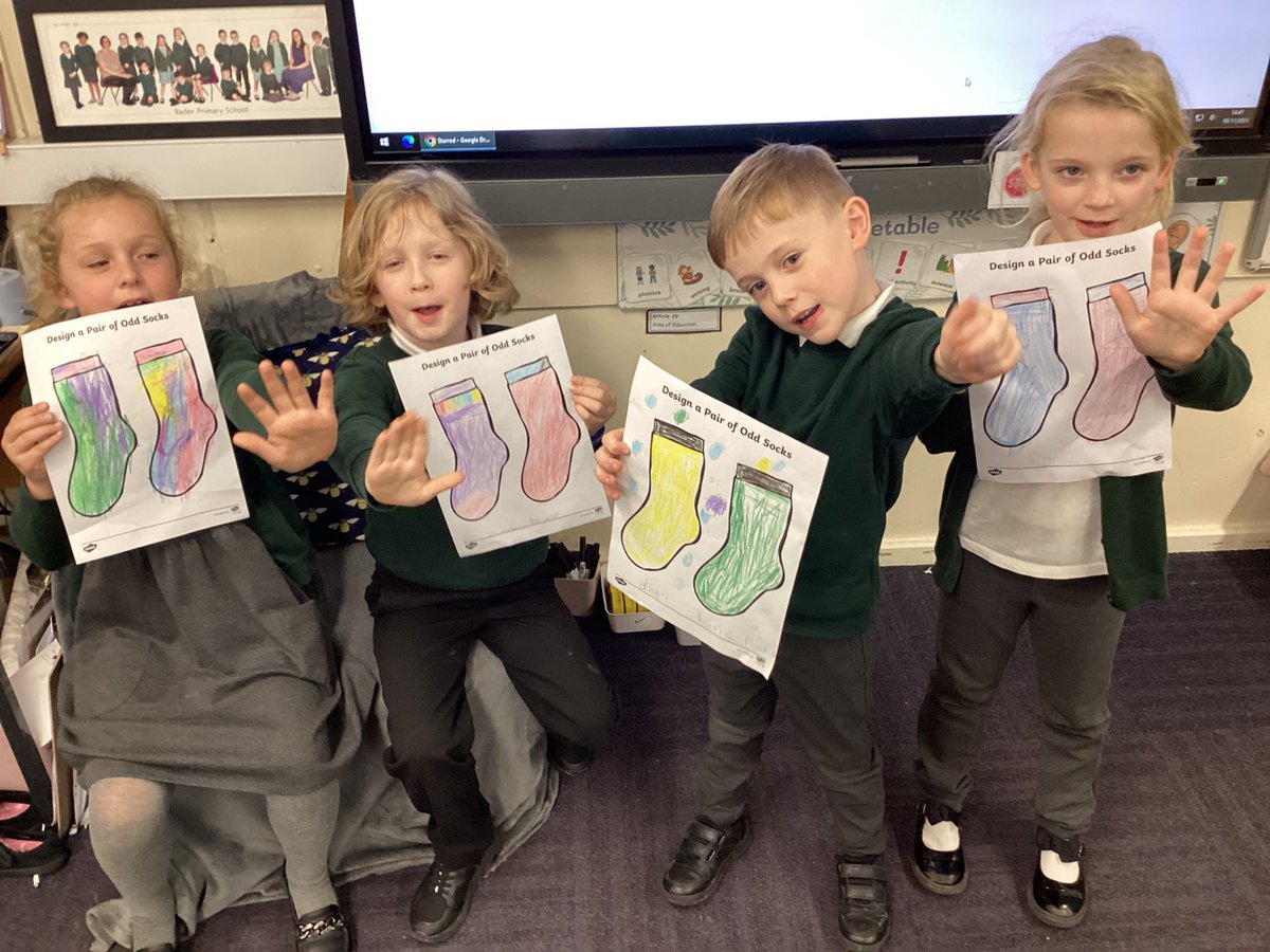 BaderPrimary's tweet image. Year 1 kicked off anti-bullying week with odd socks day. They discussed how they are all different but equal. #RRSarticle2