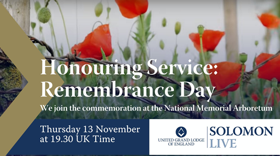 Join us for a special edition of Solomon Live, where we bring you the highlights from the National Freemasons’ Service of Remembrance — held at the National Memorial Arboretum in Staffordshire.

On Saturday, 1 November 2025, Freemasons from across the country gathered for this