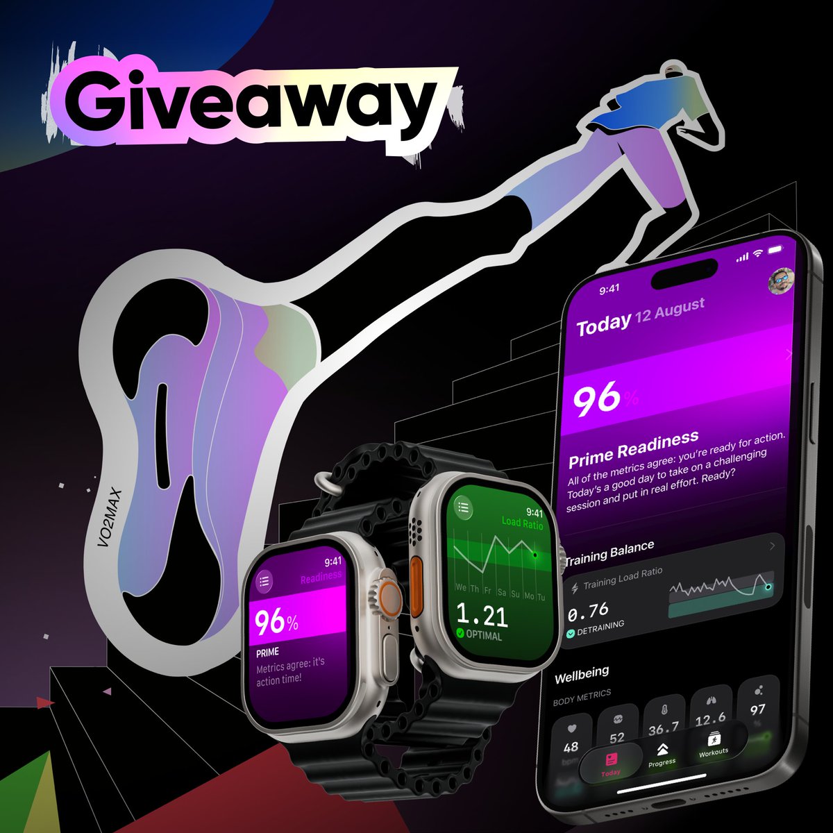 TheOutsidersApp's tweet image. The Outsiders Apple Watch app release GIVEAWAY!

As usually with a major release, we’re giving away premium accesses:

What you’re after:
• 1x Lifetime
• 1x Yearly
• 1x Monthly

To enter:
-&amp;gt; Like/Repost &amp;amp; Comment

Deadline: Wed, Nov 12th (1.3 release day)

#AppleWatch #iOS26