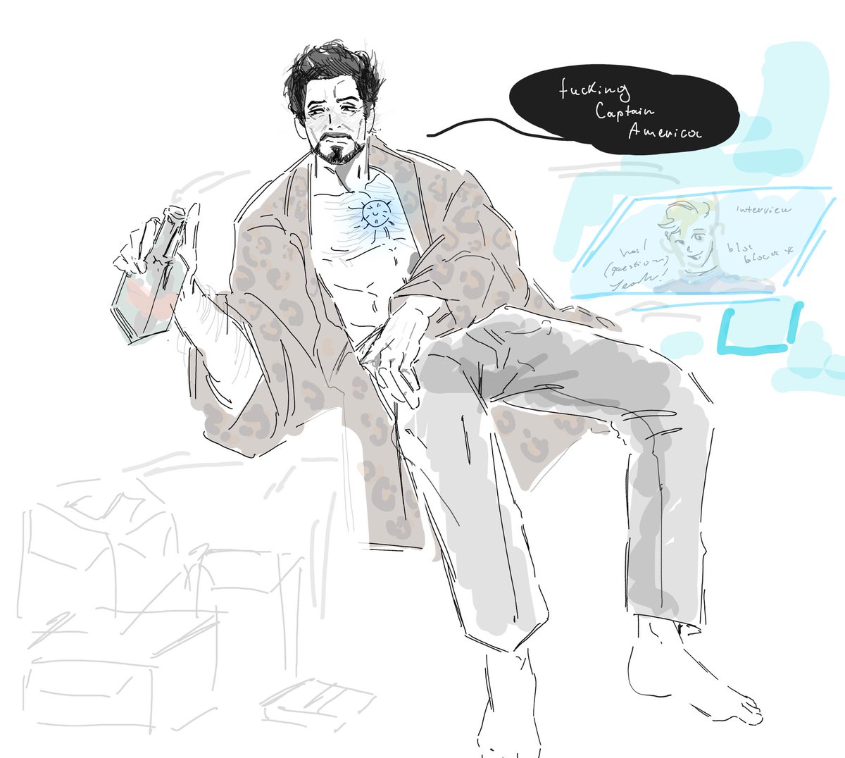 Starkinator6000's tweet photo. #TonyStark #stevetony #stony #mcu #fandomartist #sketch https://t.co/6AaYtdTrMz