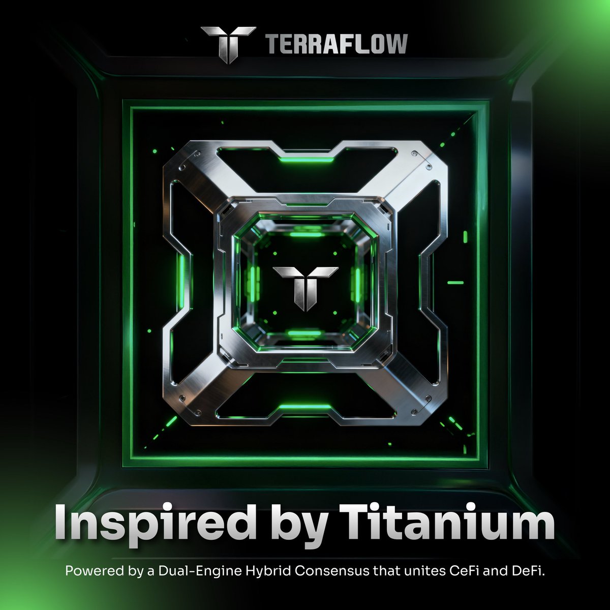 Terra_FlowWeb3's tweet image. TerraFlow — inspired by Titanium.
Powered by a Dual-Engine Hybrid Consensus that unites CeFi and DeFi.
Reshaping the foundation of digital finance.
The Titanium Age of Liquidity Begins.
#TerraFlow #DeFi #CeFi #Web3 #Liquidity #Crypto #RWA