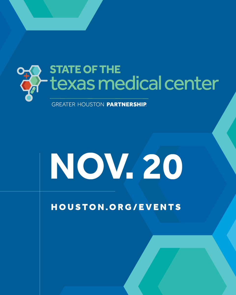 GHPartnership's tweet photo. Join the Partnership for the State of the Texas Medical Center on November 20 at Helix Park!

Hosted by William F. McKeon, President and CEO of the @TXMedCenter, this event will highlight the innovations and advancements shaping the world’s largest medical center and Houston’s life sciences ecosystem.

🎟️Save your seat: https://t.co/qTRL05tT19