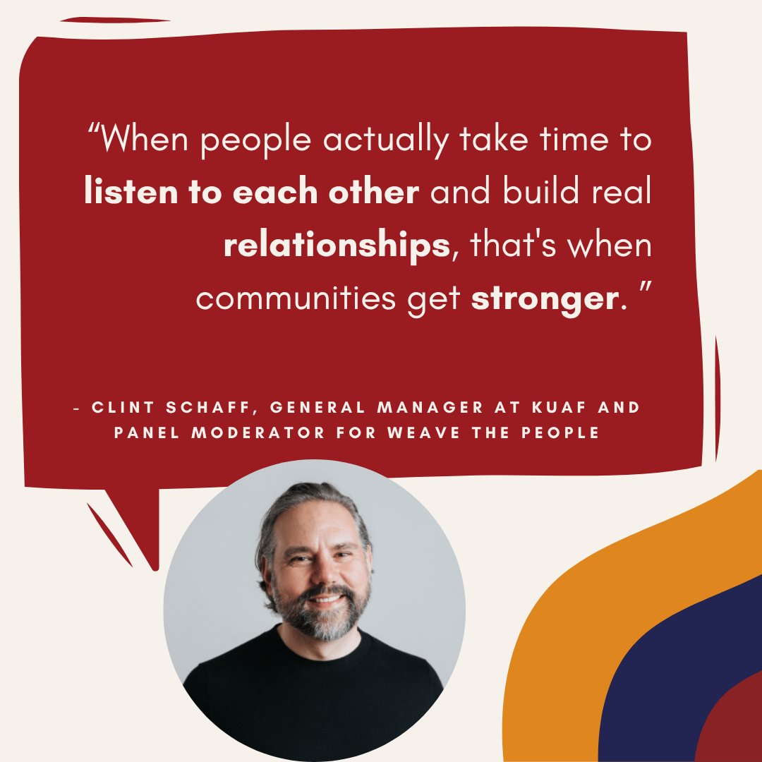 Weave the People: The Joy of Mutuality is a free, day-long celebration of creativity &amp; connection with author Kim Hodous, Weaver Awardees, community storytellers, &amp; neighbors who bring people together.

Register: web.cvent.com/event/9a170ef7…

#WeavingNWA #WeaverAwards #NWA