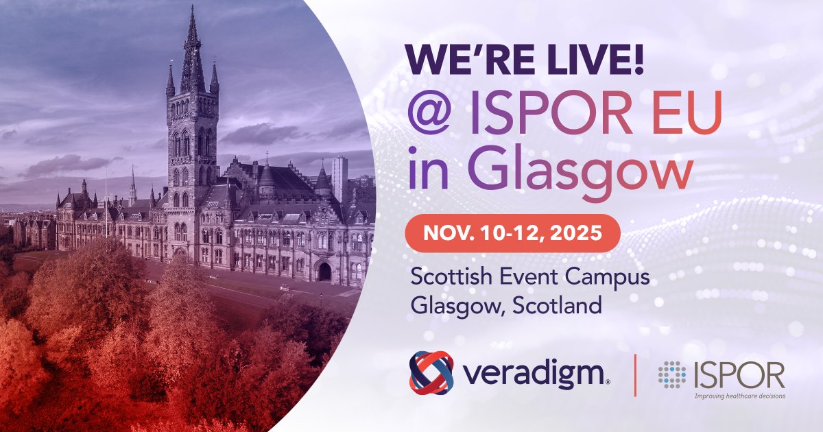 Be sure to visit the Veradigm booth &amp; explore our posters to see how real-world data &amp; insights are driving a deeper understanding of patient outcomes &amp; enabling faster, more informed decision-making across the industry. 

#ISPOREurope #HealthcareInnovation #RealWorldEvidence
