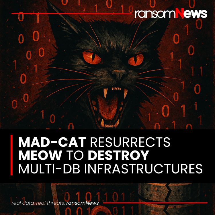 ransomnews's tweet image. 🚨 MAD-CAT tool revives Meow-style data destruction

Researchers unveiled MAD-CAT, an automation framework simulating the 2020 Meow attacks across #MongoDB, Elasticsearch, Cassandra, #Redis, CouchDB, and Hadoop HDFS.

It corrupts multi-DB ecosystems via bulk CSV campaigns,…