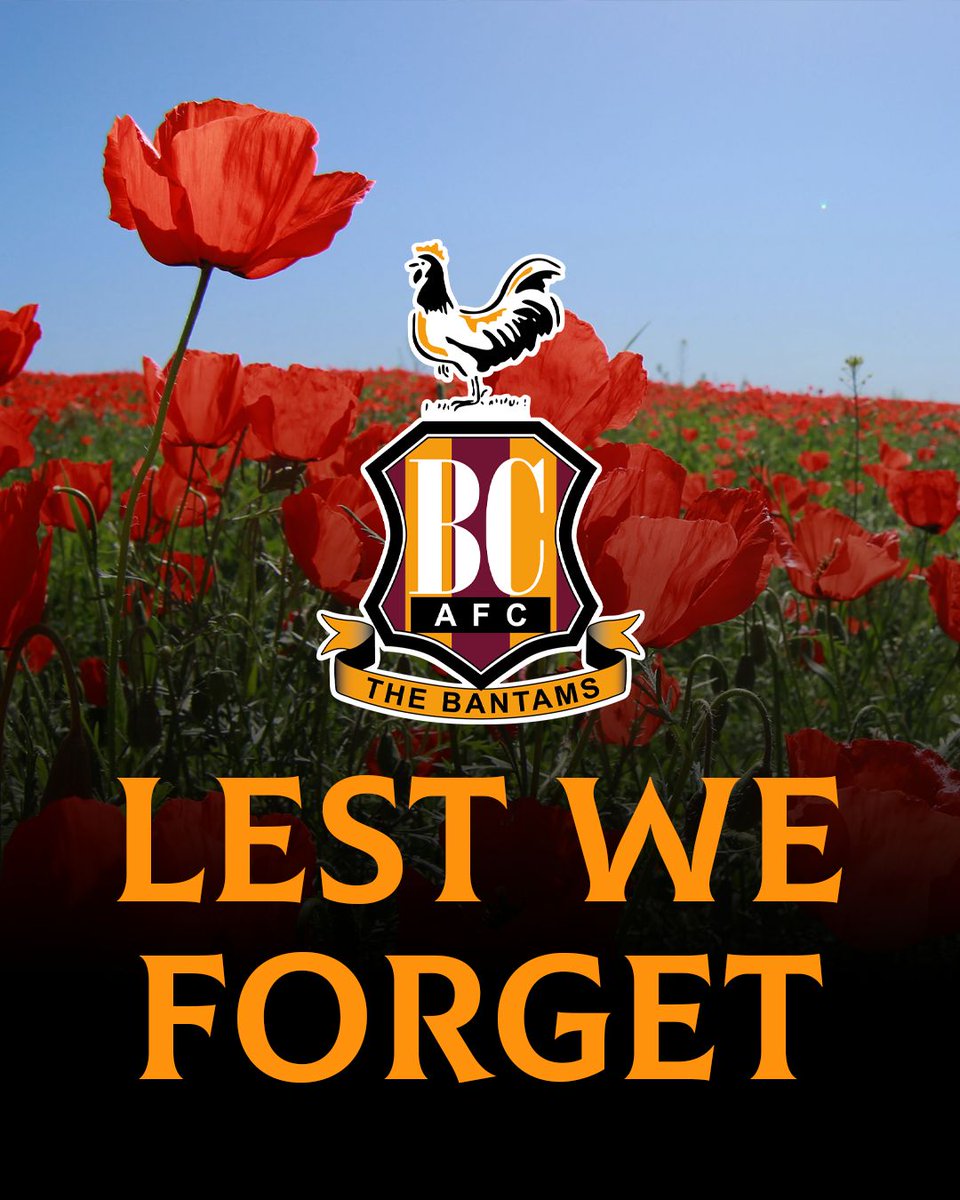 Here at Bradford City AFC, we will always remember them.  

#BCAFC