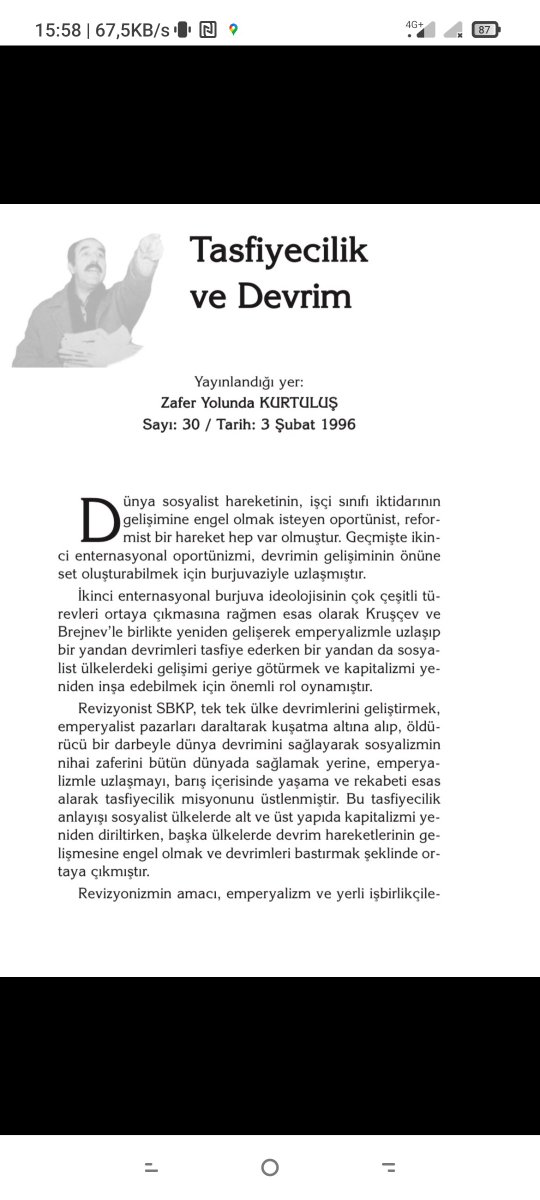 Her şey ne kadar da net aslinda. Bu perspektif sıradan olan bizler içinde her zaman ufuk açıcı olacaktır. Bazen şaşiriyoruz ama bu ideolojik netlik yeri gelince dünyayi karşısına almasi normal değil mi sizce.  Pusulanizdan şaşmayın. Halkın gerçek dostlarına güvenin...