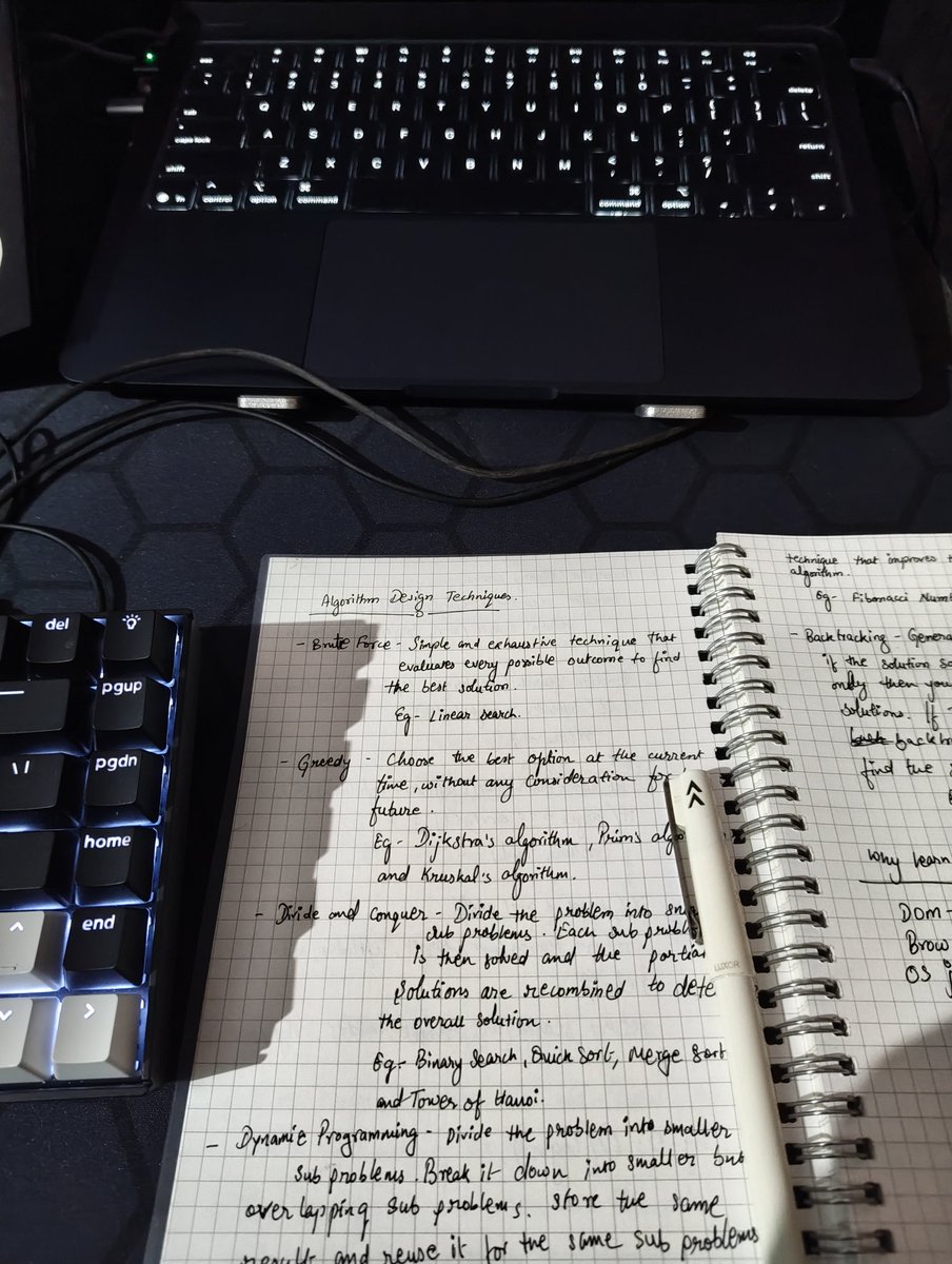 sayanstwt's tweet image. Daily log 

&amp;gt; Learned about different algorithm design techniques 
&amp;gt; Learned how to implement a stack in javascript 
&amp;gt; Added accordion in my portfolio for the work experience part