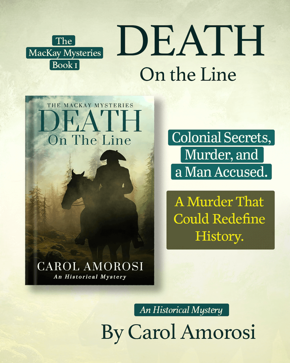 He came to map the New World not solve a murder. When a corpse turns up on the border, Angus MacKay’s dream expedition becomes a deadly game of survival. By Carol Amorosi

Available on - amzn.to/3Jiua1i
