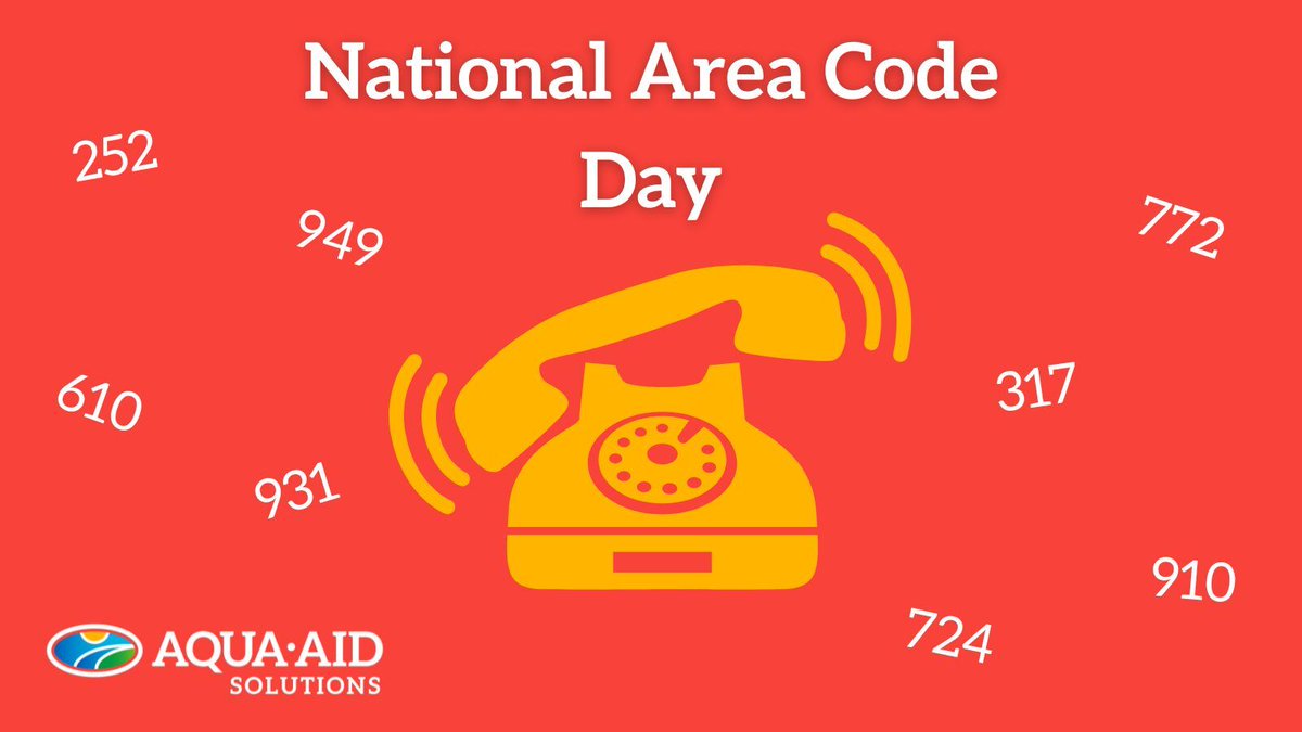 Solutions4Turf's tweet image. Happy National Area Code Day to all the turf managers making surfaces look world-class—no matter the zip, climate, or budget.

📍 Where are you managing turf from today?

Drop your area code in the comments and let’s see how far our AQUA-AID community reaches.
👇…