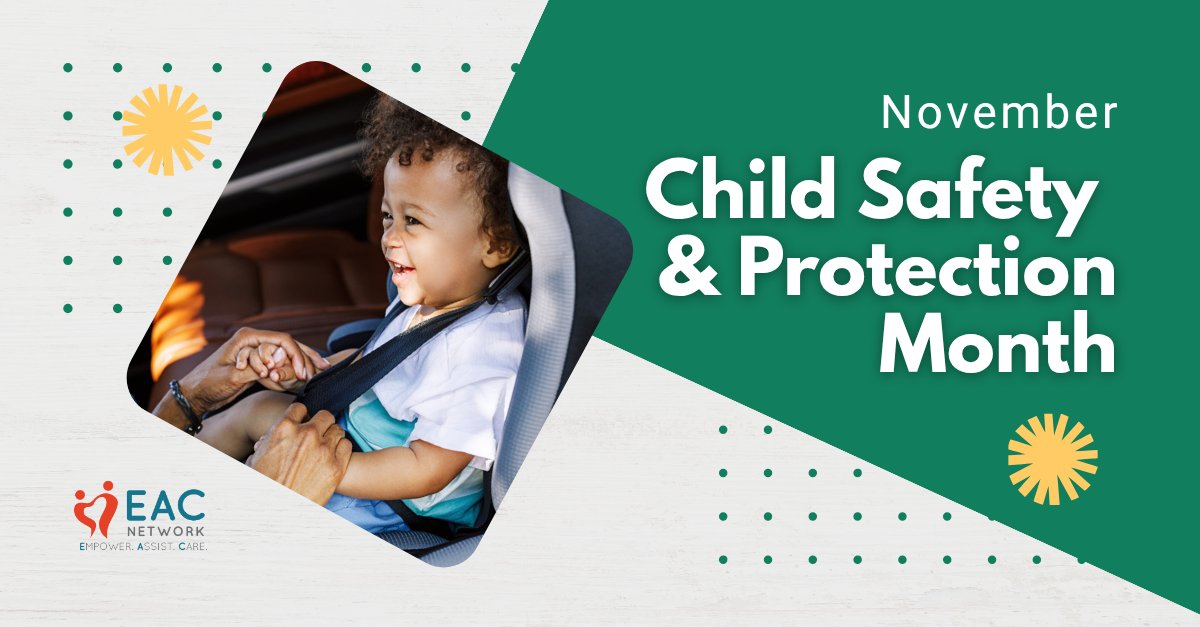 EACNet's tweet image. #ChildSafetyAndProtectionMonth reminds us of the daily risks children face and the steps we can take to keep them safe. And EAC Network&apos;s #SafeStart Program is one way that we do that. 🧒

Learn more about Safe Start: bit.ly/4n9AMN3