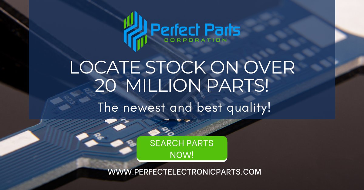 There are over 20 million parts in our catalog today! You will definitely find what your are looking for at Perfect Parts! Click the link below to search parts and contact us now! 
#PerfectParts #ElectronicComponents #LargestComponentCatalog perfectelectronicparts.com/index.php