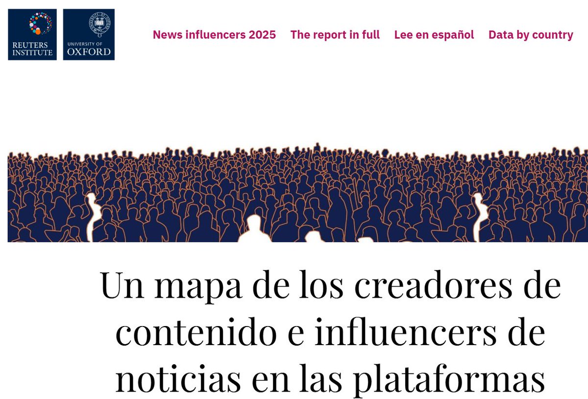 Mapa de los creadores de contenido e influencers de noticias en las plataformas | Reuters Institute for the Study of Journalism: reutersinstitute.politics.ox.ac.uk/news-creators-…