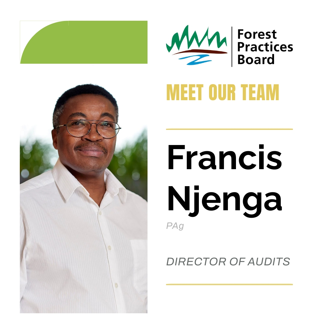 #MeetUsMondays - 👋Meet our Director of Audits, Francis Njenga, a Professional Agrologist. Francis has an extensive background and experience in range and resource management. 

Learn more about Francis and the rest of our team at bcfpb.ca/board/our-team/