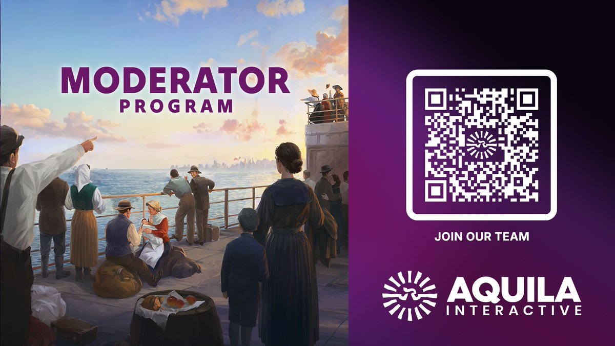 AquilaITA's tweet image. Do you, yes YOU 🫵 have what it takes to be a moderator?

If chosen, you&apos;ll get access to:
👉 1-1 Access with Developers 
👉 Free game keys
👉 Behind-the-scenes access and more!

Apply now: aquila.now/modapplication

#Moderator #StrategyGames #Aquila
