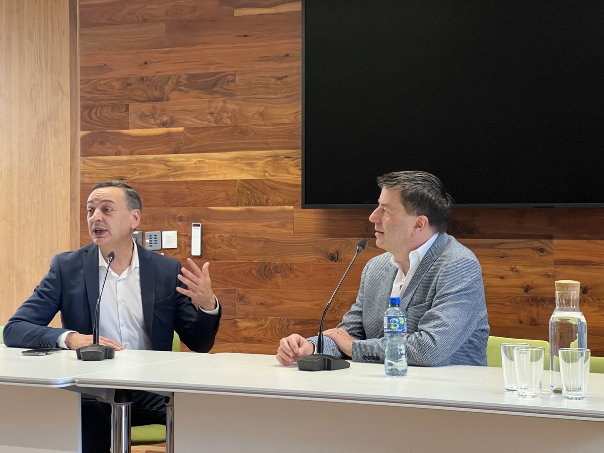 TCDcomposition's tweet image. Photos from last week’s captivating &apos;In Conversation&apos; with Fergus Sheil and Diego Fasciati part of the Music Composition Centre seminar series. Huge thanks to both for joining us, especially during their busy week performing @IrishNatOpera &apos;s  acclaimed &apos;Madama Butterfly&apos;!