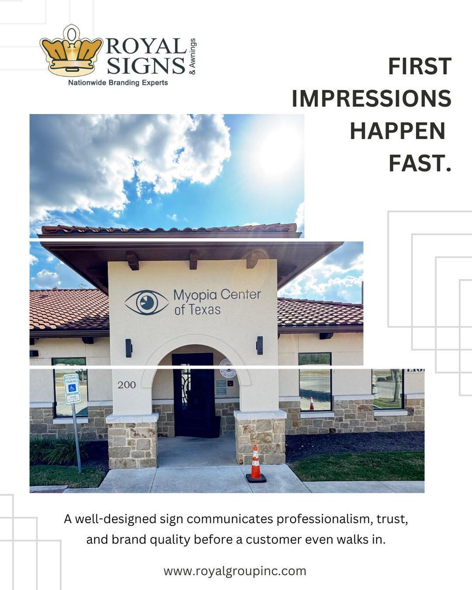 RoyalSigns_HTX's tweet image. A professional, well-designed sign tells customers they can trust your brand before they even step inside.

#SignCompanyNearMe #NationalSignCompany #HTX #DFW #ATX

Royal Signs &amp;amp; Awnings 
royalgroupinc.com 
Houston: 832-699-1115 
Austin: 512-675-6869 
Dallas: 469-879-57286