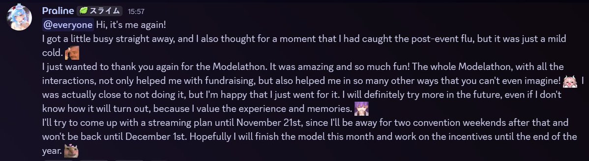 screenshots because I will never pay elon

The first one was also an inbetween thank you that I never shared here, sorry!! 🙏 I'm just grateful for all the support and love I'm getting 🩵