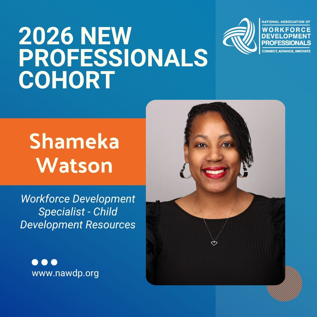 NAWDP's tweet image. Meet Shameka Watson, Workforce Development Specialist with Child Development Resources’ Fatherhood Program! Shameka joined NAWDP’s #NewProfessionalsCohort to grow as a #WorkforceDevelopment leader.

Get the full details on the cohort: nawdp.org/events-trainin…