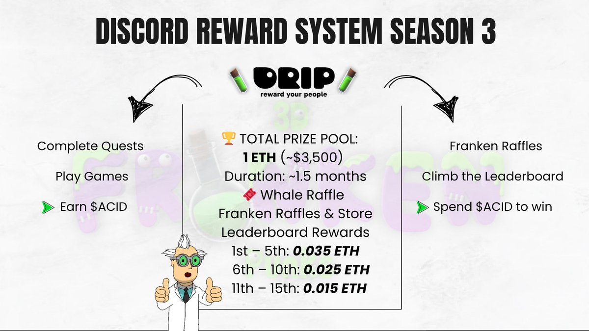 The leaves are falling, the air is cold. 
Winter is coming, and so is another szn...

OUR DRS SZN 3 BABYYYY. All new prize pool, all new prizes. 

Games and raffles and NFTs galore, we're giving out a CRAZY shit ton of money as always. 

So if you know u know, lets have sum fun