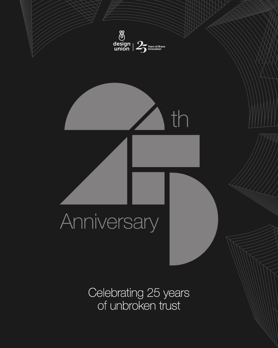 designunionltd's tweet photo. Every blueprint told a story. Every structure became a statement.

For 25 years, we haven’t just built spaces, we’ve built trust, vision, and belonging.

Cheers to Design Union at 25!

#designunionat25 #designsolution https://t.co/2d2St0Pw3a