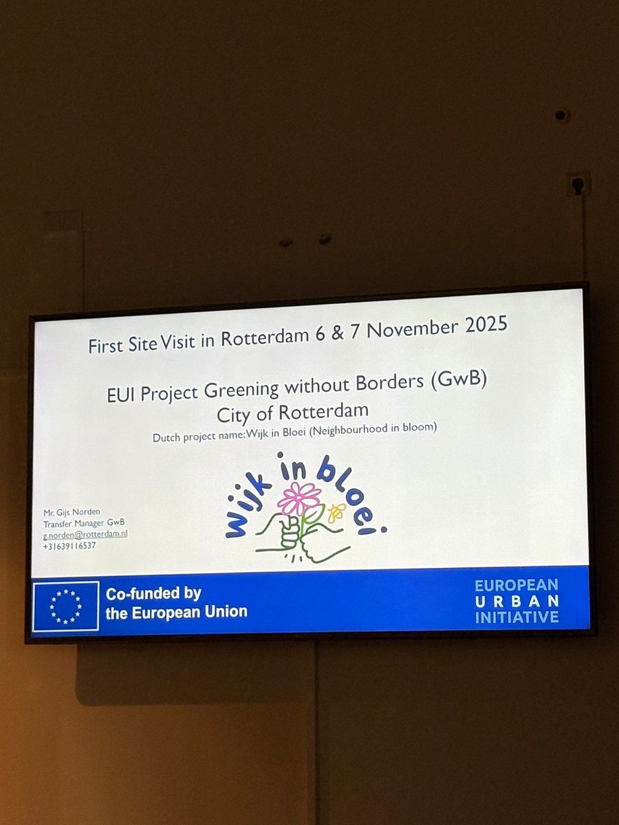 ViladecansEU's tweet image. From citizen mobilisation to local green strategies 🌱

Day 1 in Rotterdam focused on learning the city&apos;s main pillars of the project, while day 2 gave Transfer Cities the chance to present their starting points &amp;amp; greening projects🤝🌍 #EUI #GreeningWithoutBorders