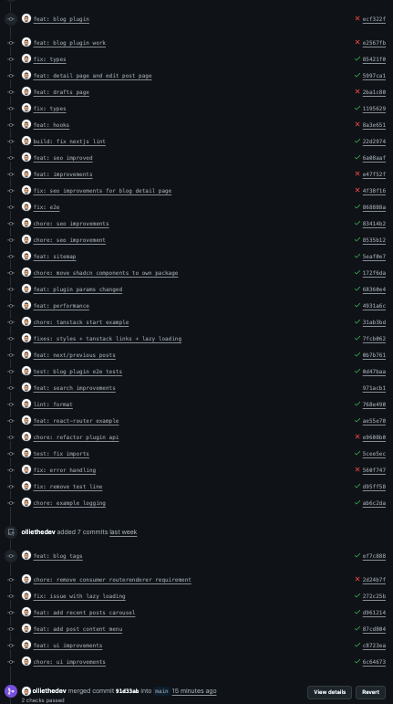 olliethedev's tweet photo. Day 46- 63 / 200:
- Done moving better-blog to be a plugin in my cheeky framework.

Next up:
- Docs site
- Marketing content (demo videos, posts, etc)
- Official launch next week ? 😅

#BetterBlog https://t.co/1HRVhfoCpB