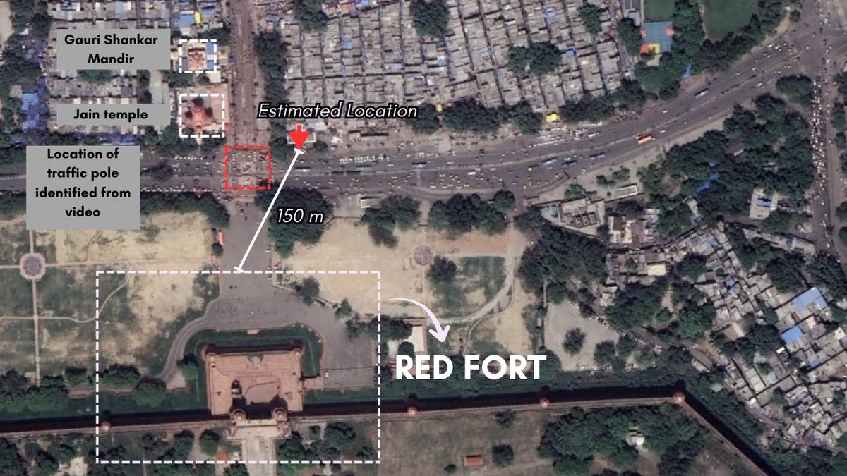 The Red Fort blast was planned to target the peak rush hour on a Monday. 10 confirmed dead. 30+ injured. Multiple cars were damaged. Street lights shattered. People at ITO confirm they heard the blast.