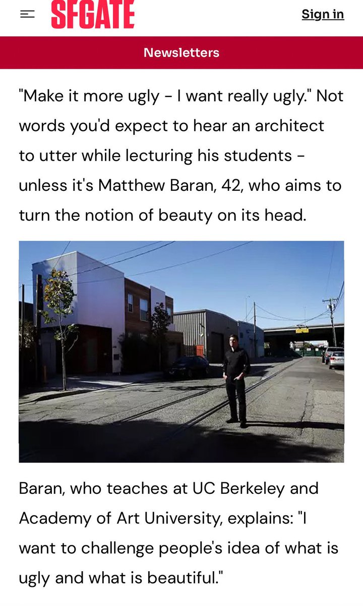 uncledoomer's tweet image. you are not an artist, you are not an architect, you are a purveyor of slop.

subhuman bureaucrat slugs and lowest bid construction grifter developers have created a perverse incentive structure in which you get to design hideous, demoralizing slop boxes for desperate yuppies