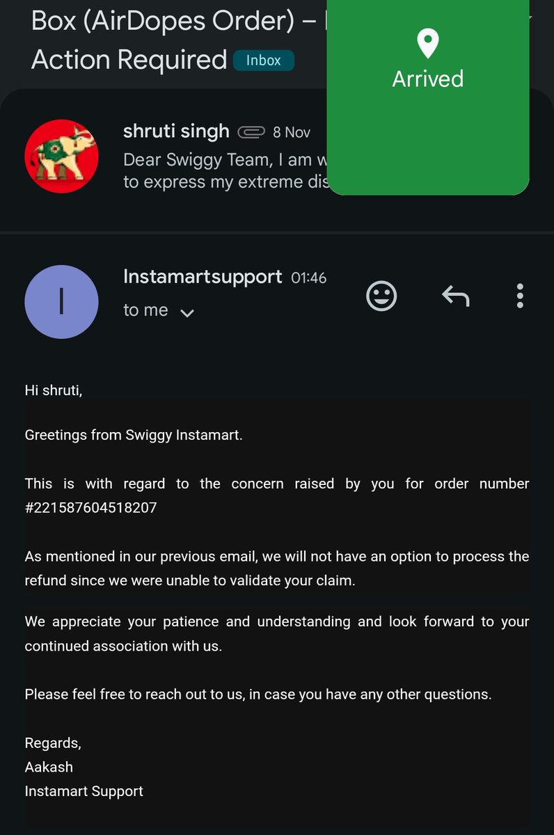shrutisingh0112's tweet photo. ❌️❌️ Paid for AirDopes, got AIR 🌬 💨 in the box. Great job @Swiggy @SwiggyInstamart  delivering scam,disappointment faster than groceries. #SwiggyScam #FraudAlert #Swiggyinstamartscam @harshamjty
@amiteshjha @ShriramKMurthi @SwiggyCares @SwiggyDEHyd @WeAreSwiggy @SwiggyiOS https://t.co/vk73WyvJR8