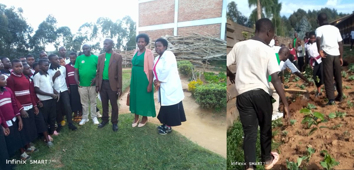IFAWE2024's tweet photo. IFAWE, together with the Environment Club at G.S. Uwinkomo, is currently implementing an ongoing initiative to green the school through the planting of fruit trees and vegetables. https://t.co/nulTJehzuV