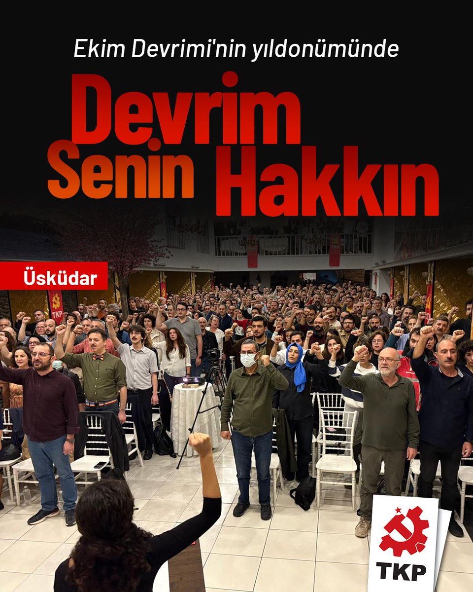 Son konferansımızda karar altına aldığımız aylık siyasi toplantıların ilkini geçtiğimiz haftasonu tüm Türkiye'de gerçekleştirdik.

"Ekim Devrimi'nin yıldönümünde: Devrim Senin Hakkın" başlığıyla yaptığımız etkinliklere ilgi gösteren, toplantıların sonunda partimize katılmaya
