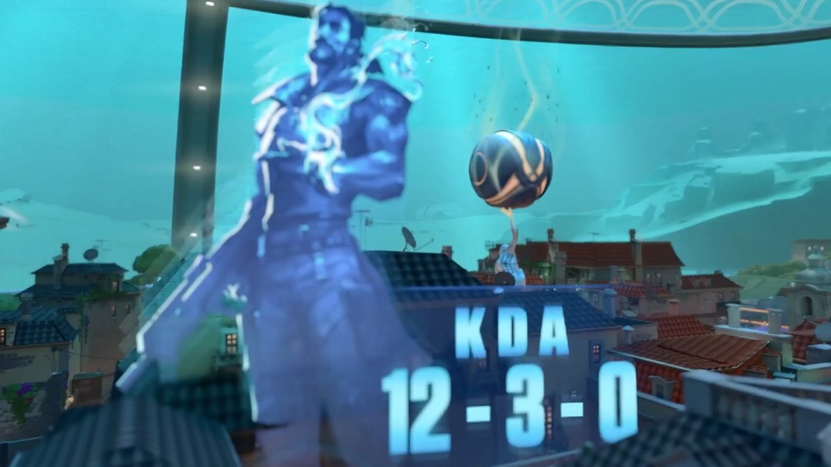 ValorantLab_JPN's tweet image. 新スキン：オラ
フィニッシャーでは、プレイヤーが使用しているエージェントとKDAが表示される。

#VALORANT #ヴァロラント