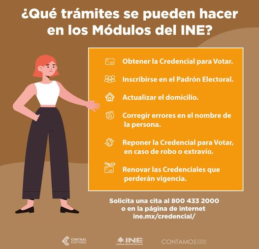 🟡🟠 Haz tu cita y acude a tu Módulo de Atención Ciudadana a tramitar #TuINE.